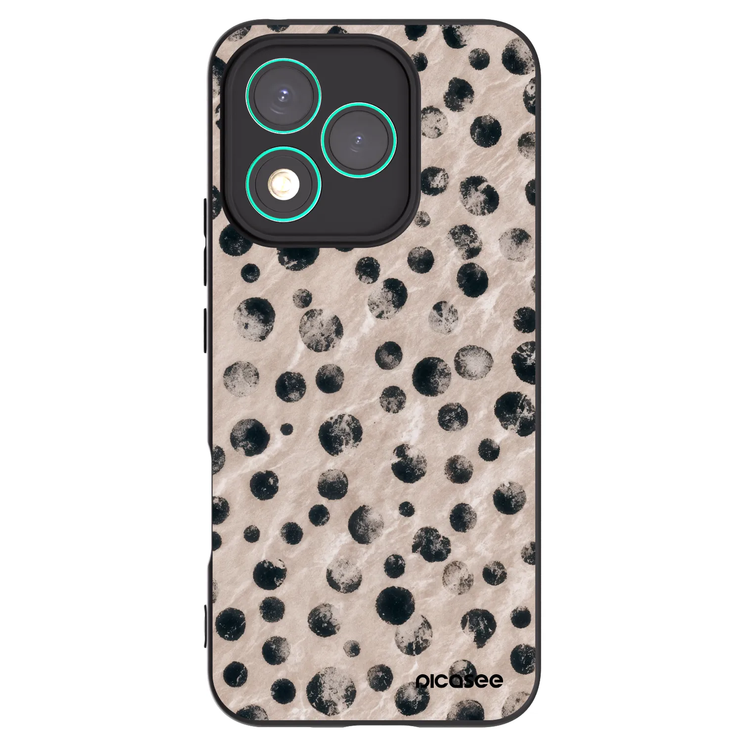 Picasee silikonowe czarne etui na Honor 400 Lite 5G - Inked