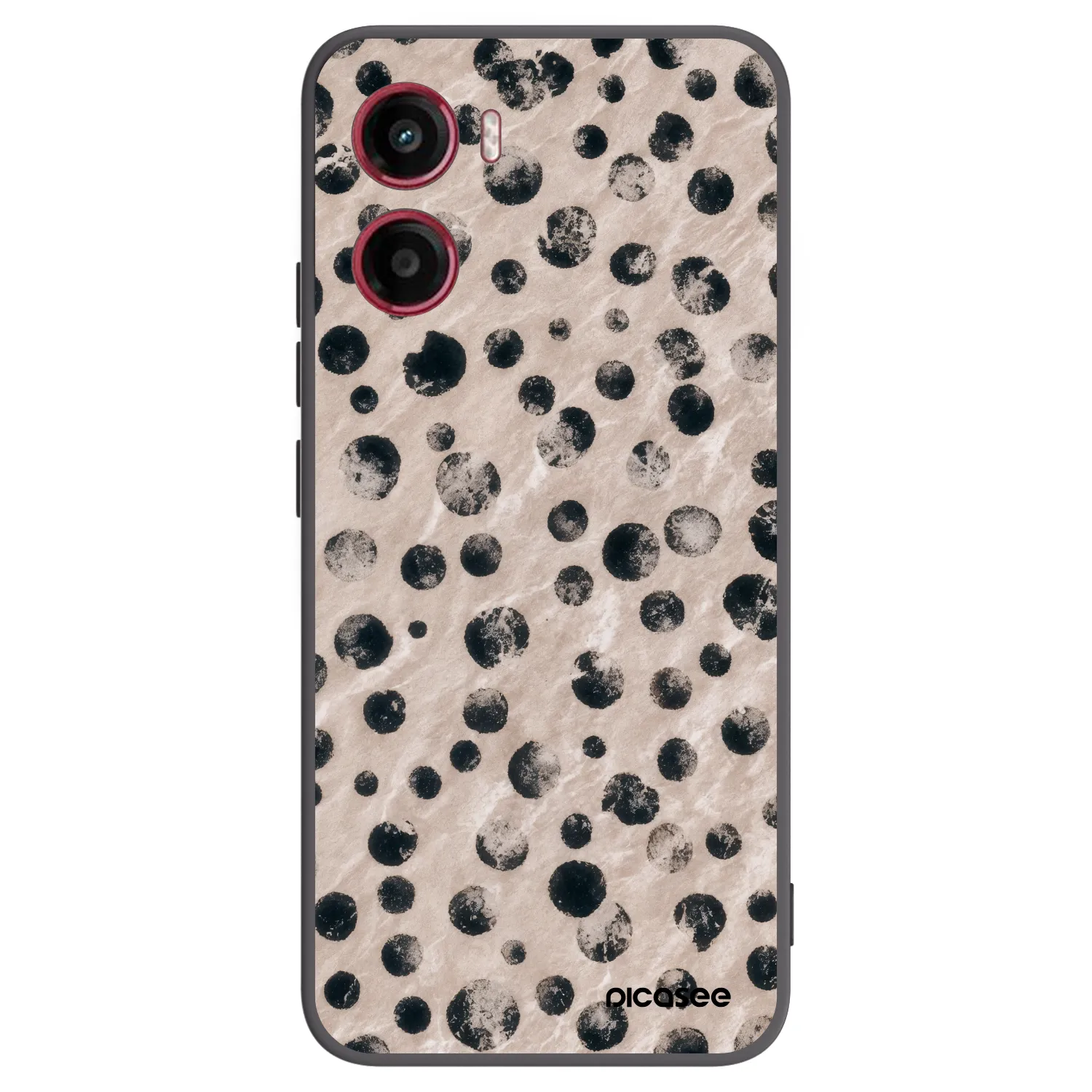 Picasee silikonowe czarne etui na Motorola Moto G05 - Inked