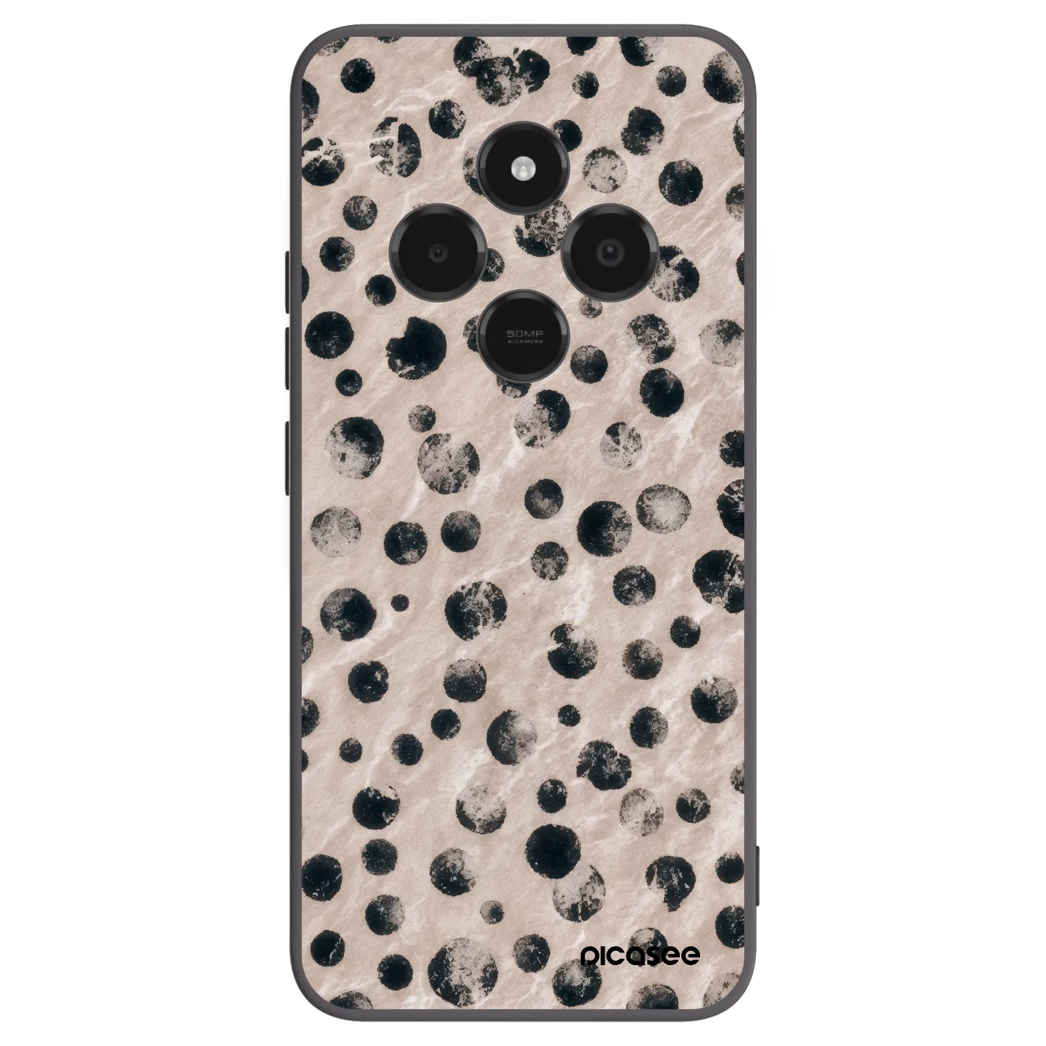 Picasee silikonowe czarne etui na Xiaomi Poco C75 - Inked
