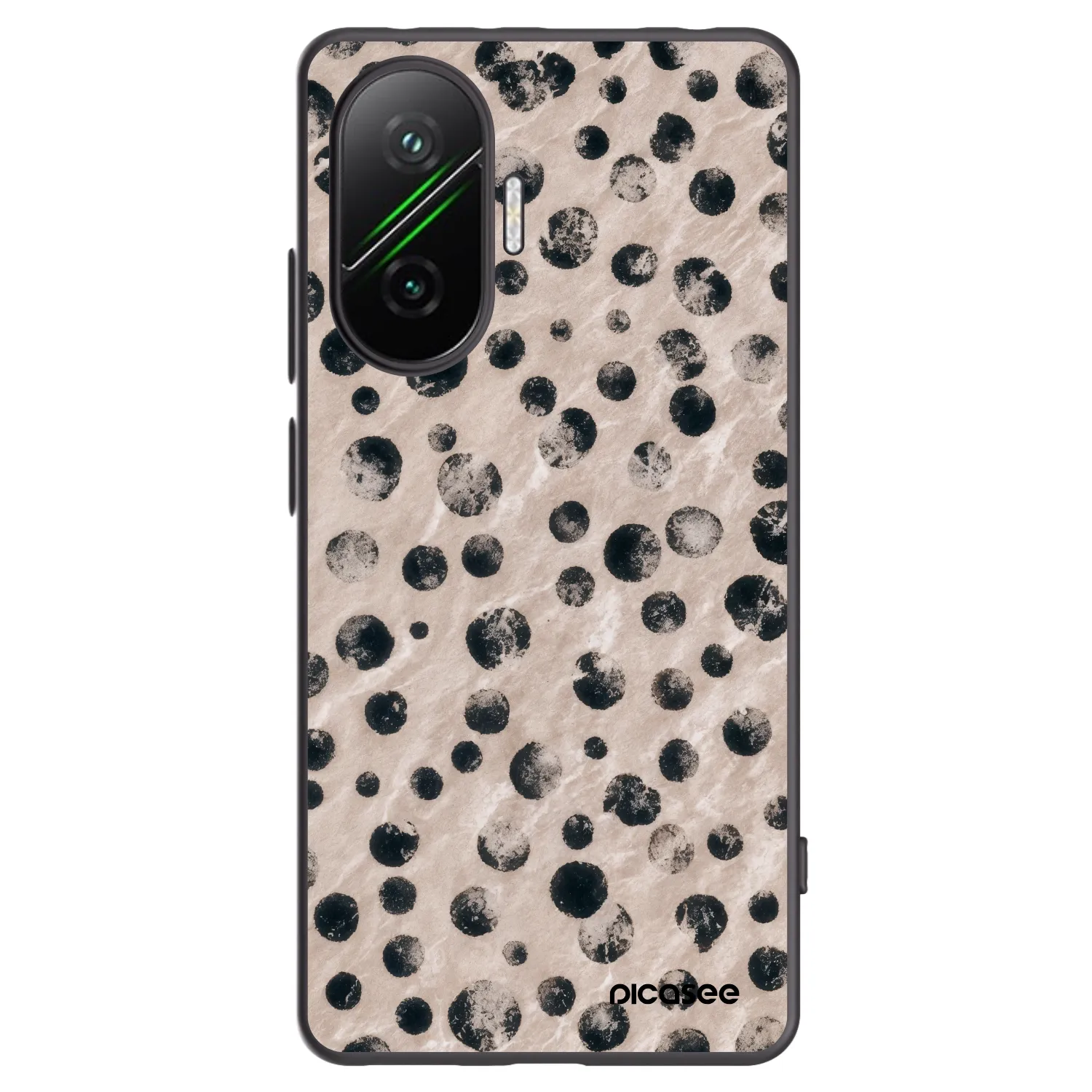 Picasee silikonowe czarne etui na Xiaomi Poco F7 5G - Inked
