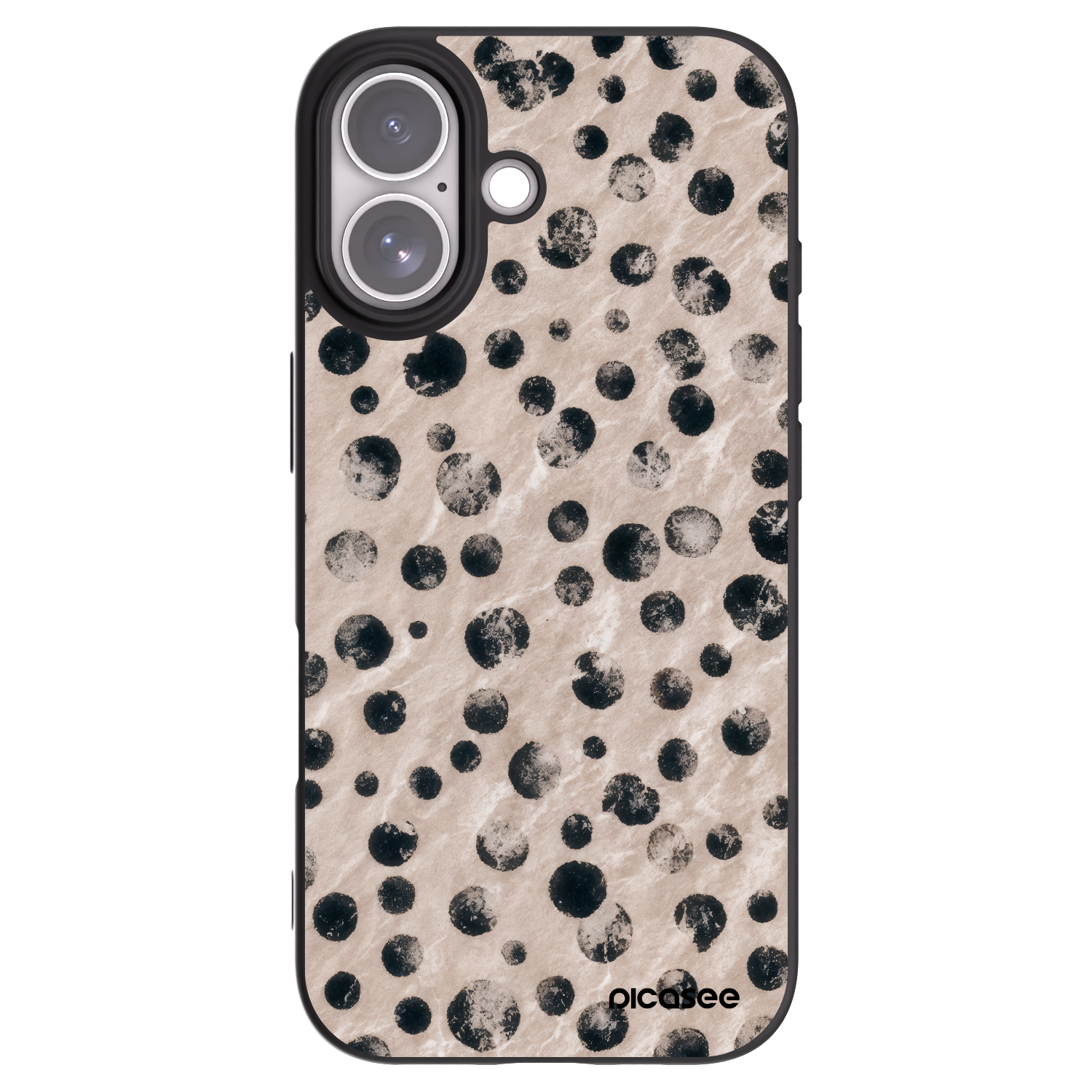 Picasee silikonowe czarne etui na Apple iPhone 17 - Inked