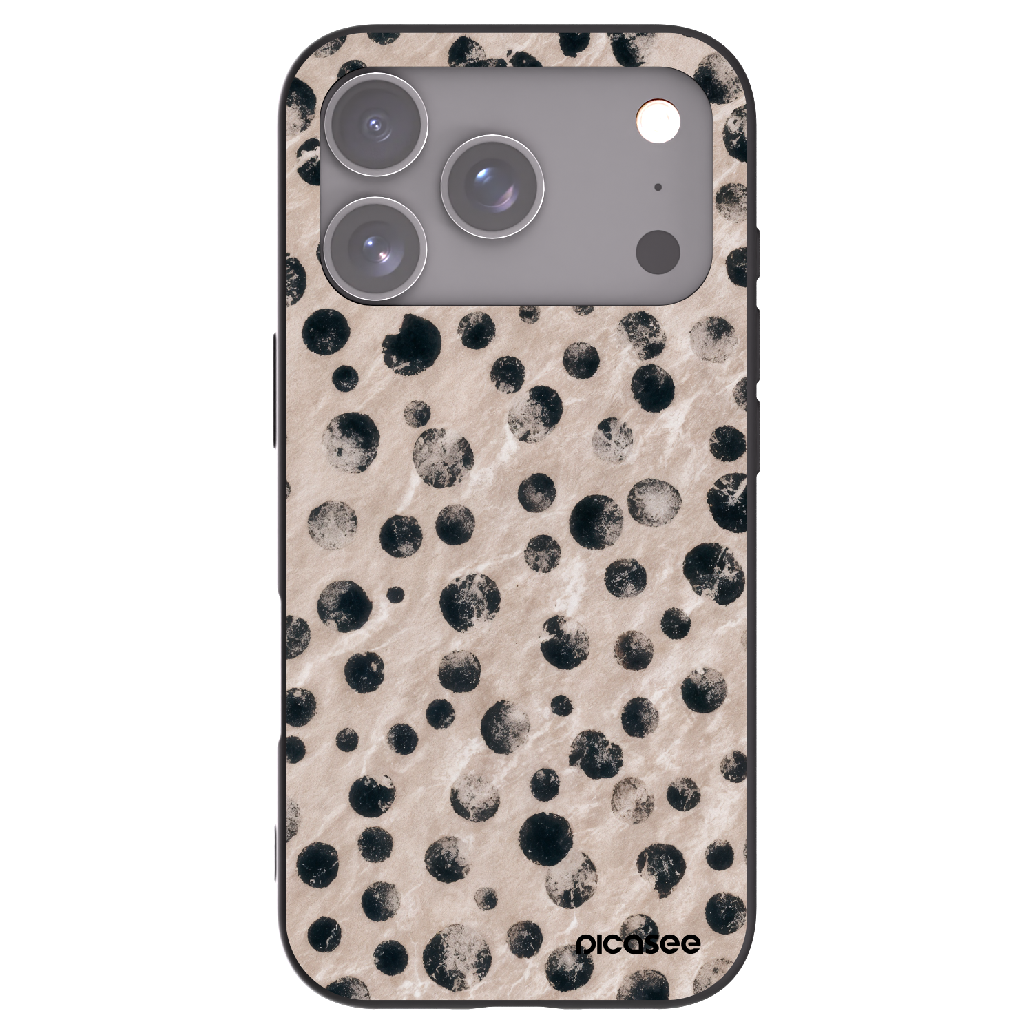 Picasee silikonowe czarne etui na Apple iPhone 17 Pro - Inked