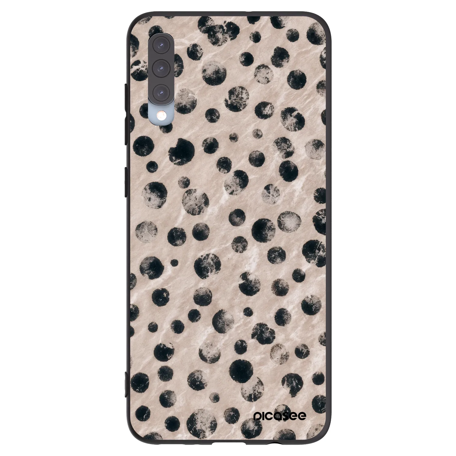 Picasee silikonowe czarne etui na Samsung Galaxy A70 A705F - Inked