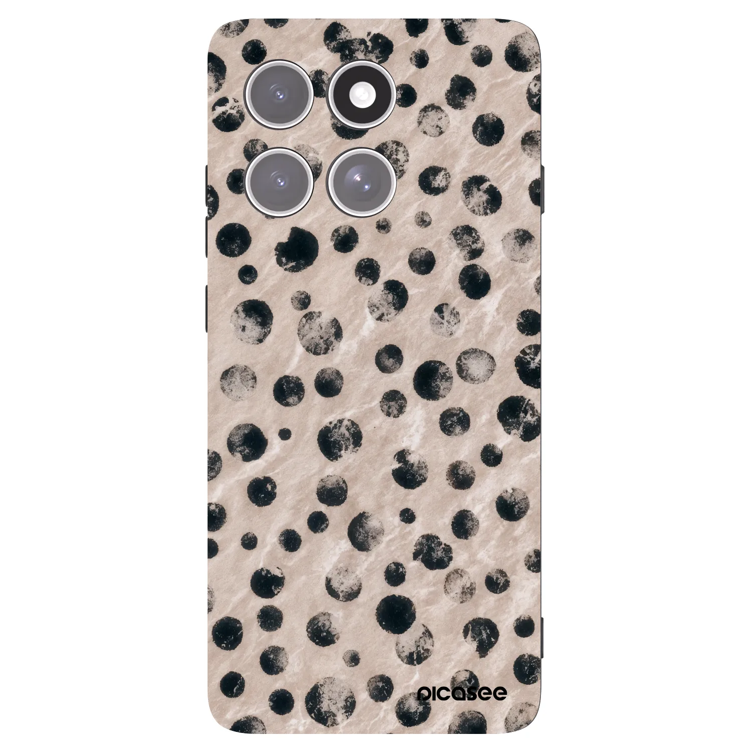 Picasee silikonowe czarne etui na Motorola Edge 60 Pro - Inked