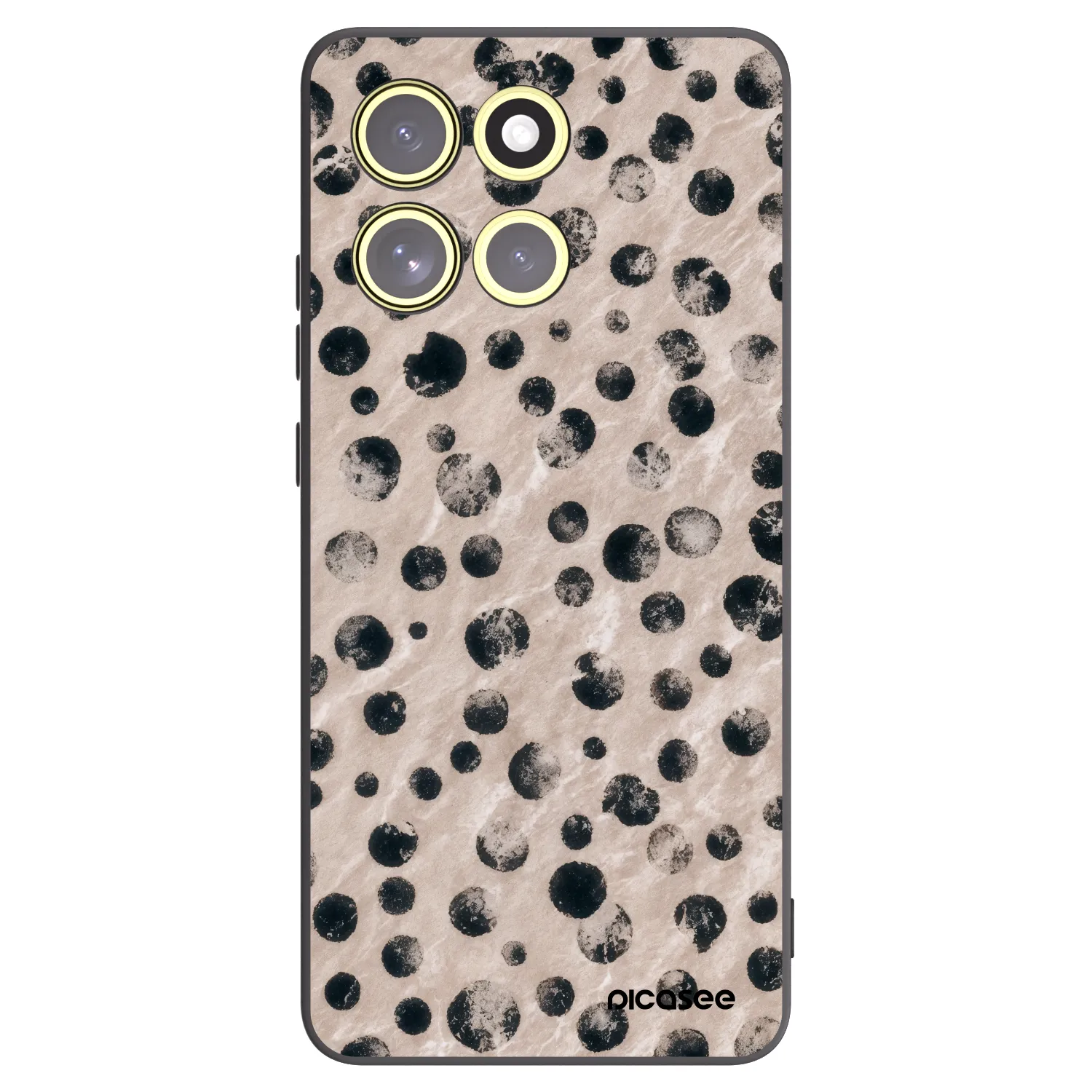 Picasee silikonowe czarne etui na Motorola Moto G86 5G - Inked