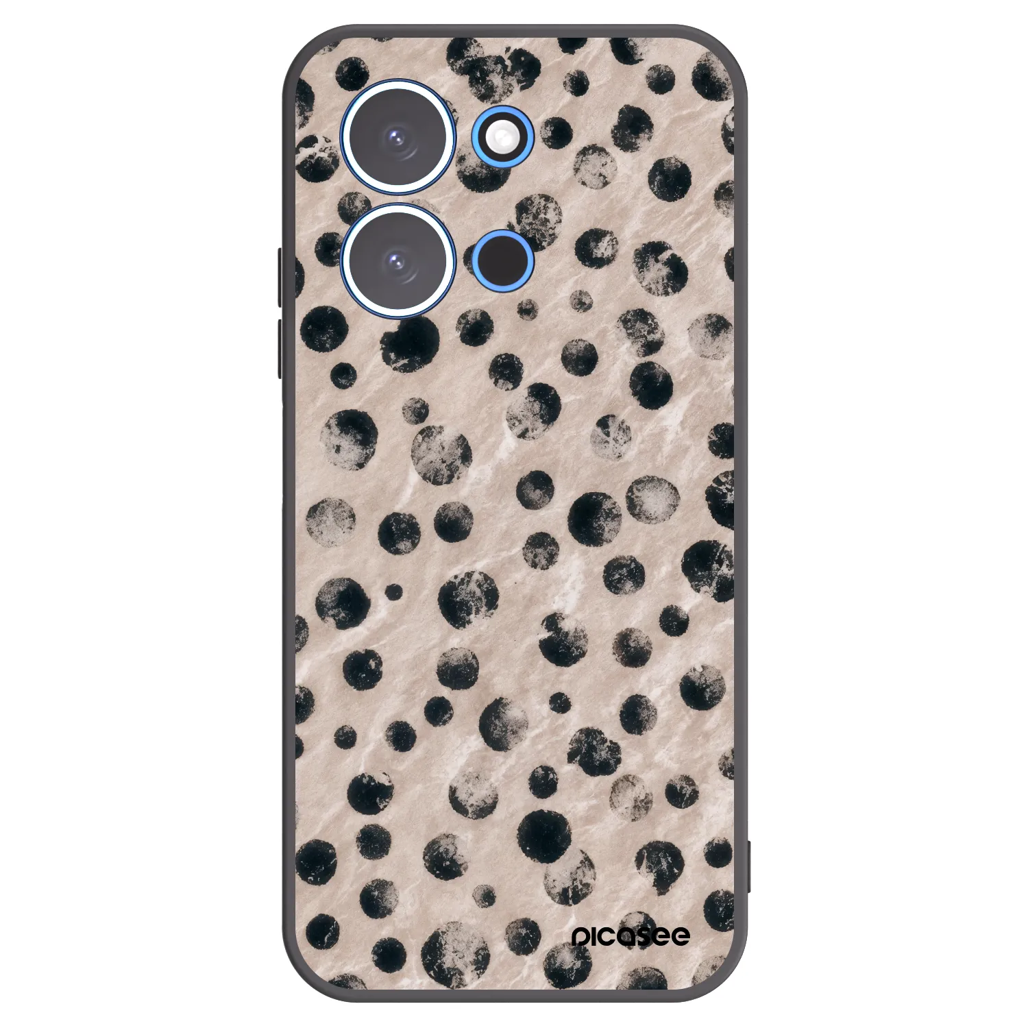Picasee silikonowe czarne etui na Xiaomi Redmi 15C 4G - Inked