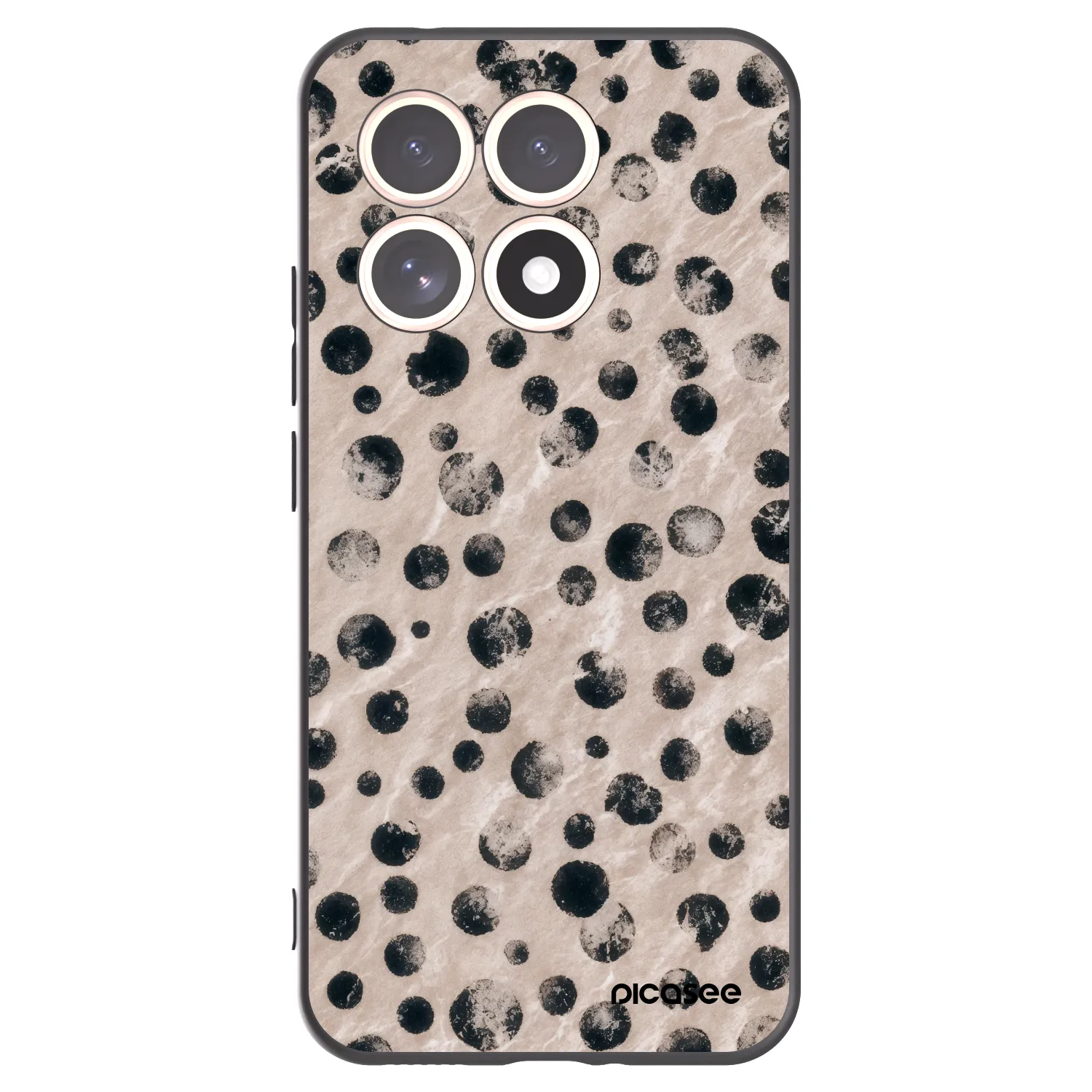 Picasee silikonowe czarne etui na Xiaomi 15T - Inked