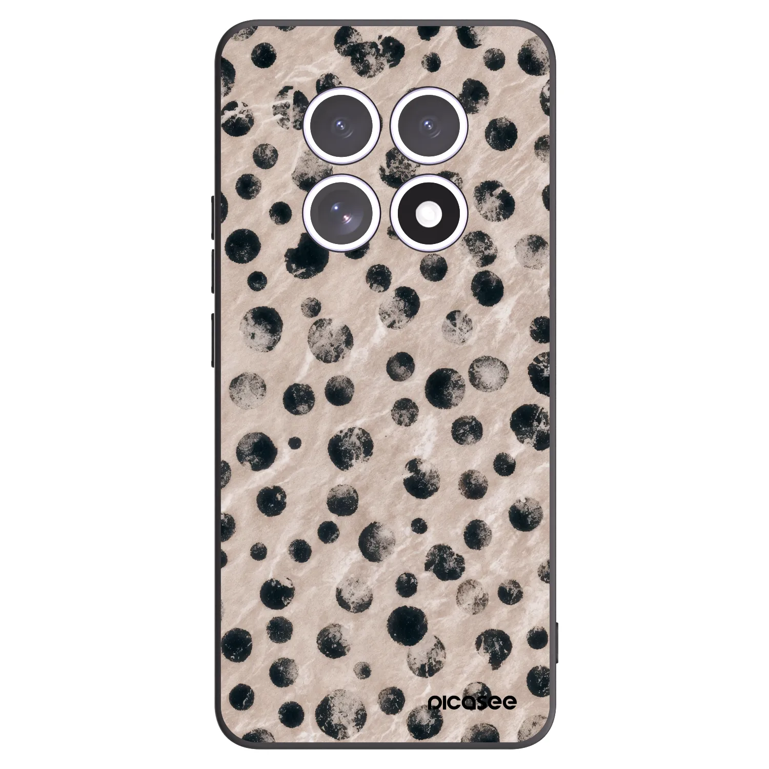 Picasee silikonowe czarne etui na Xiaomi Redmi Note 15 4G - Inked
