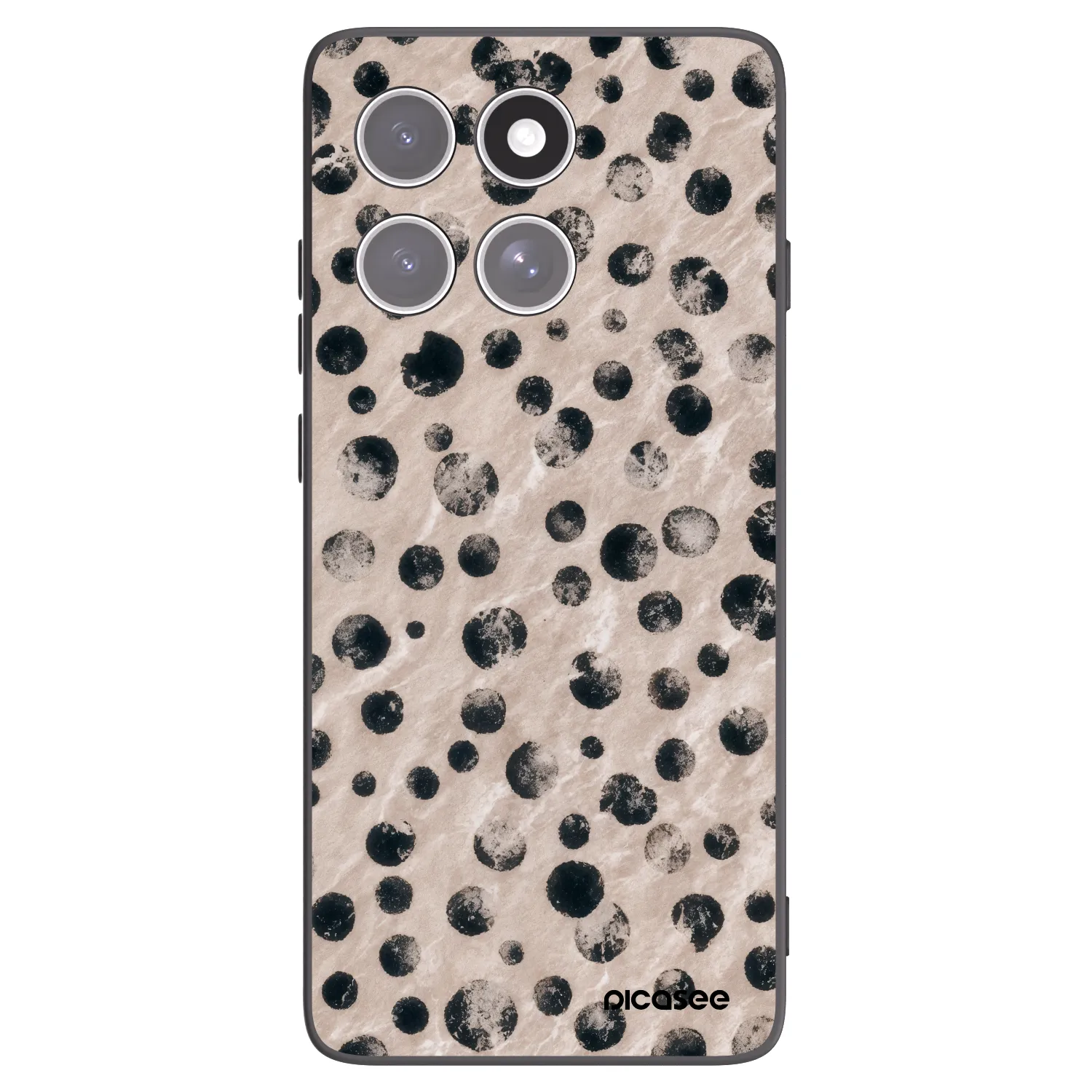 Picasee silikonowe czarne etui na Motorola Edge 60 Fusion - Inked