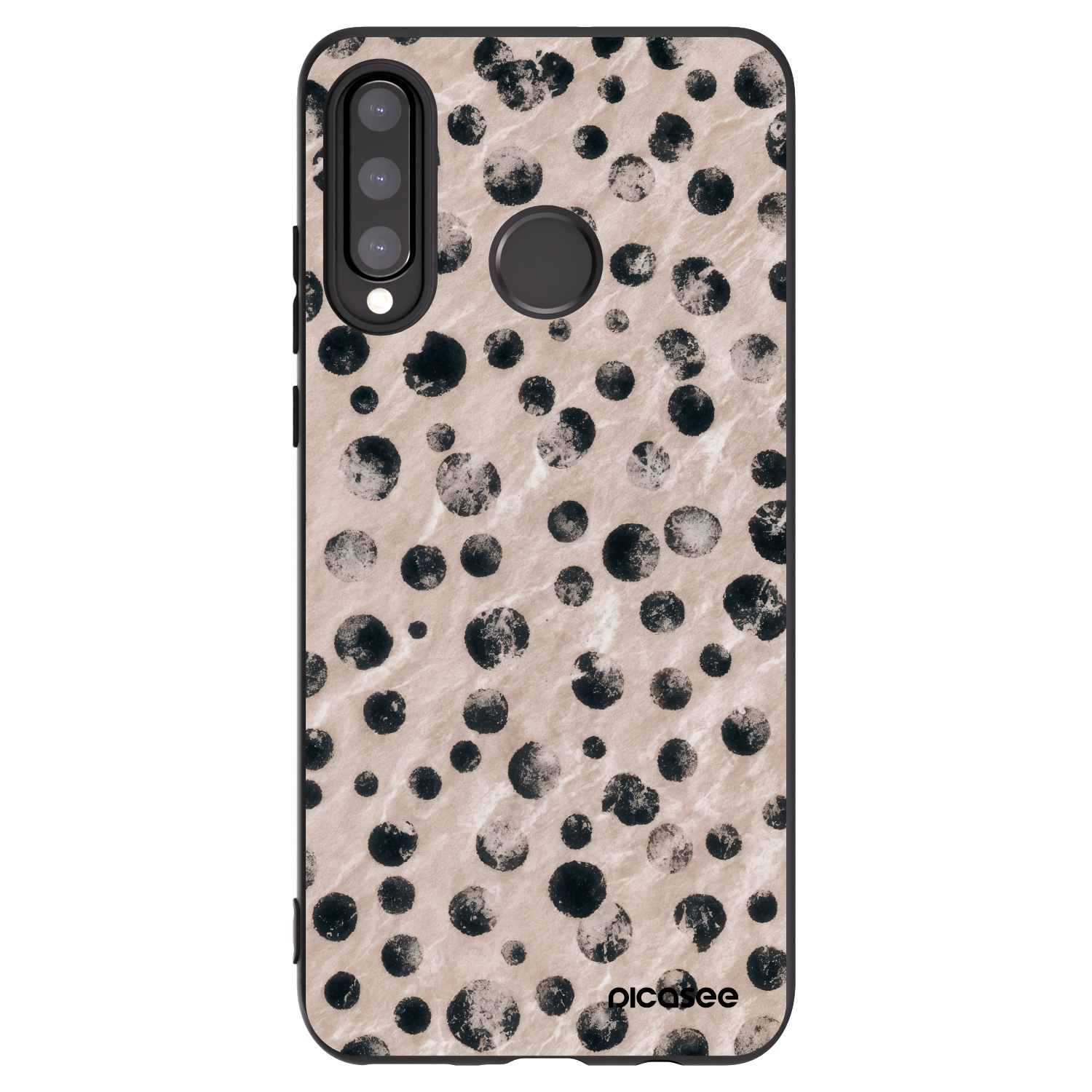 Picasee silikonowe czarne etui na Huawei P30 Lite - Inked