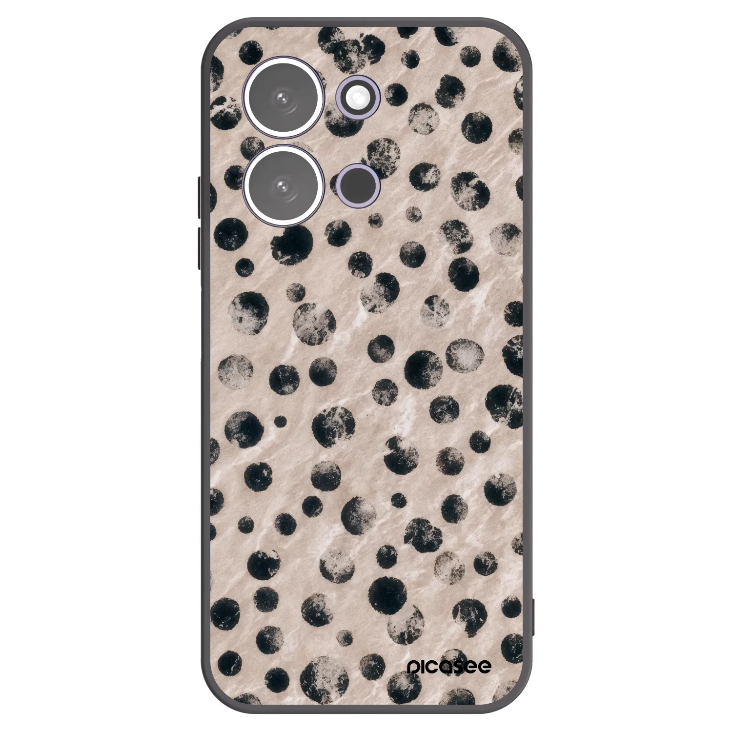 Picasee silikonowe czarne etui na Xiaomi Redmi 15C 5G - Inked