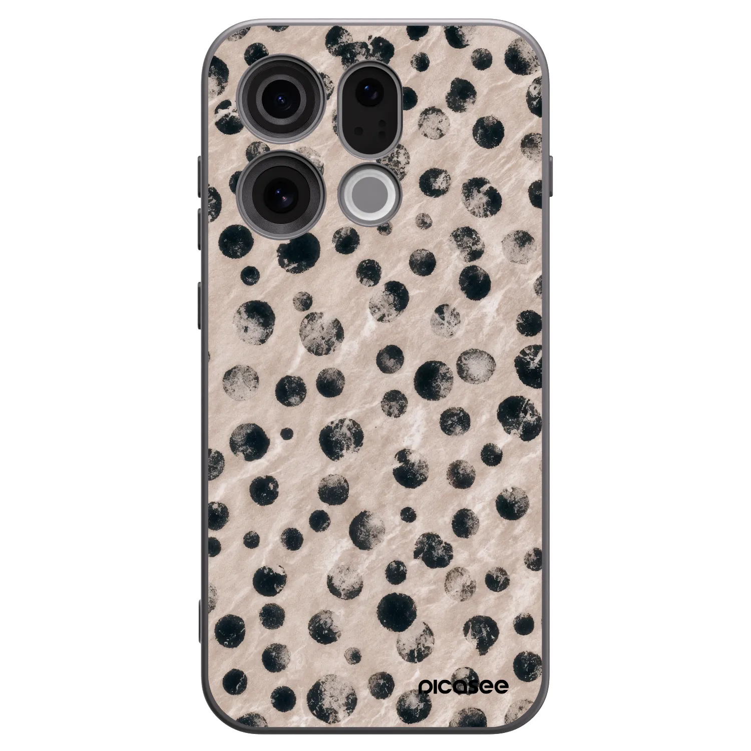 Picasee silikonowe czarne etui na OPPO Find X9 - Inked