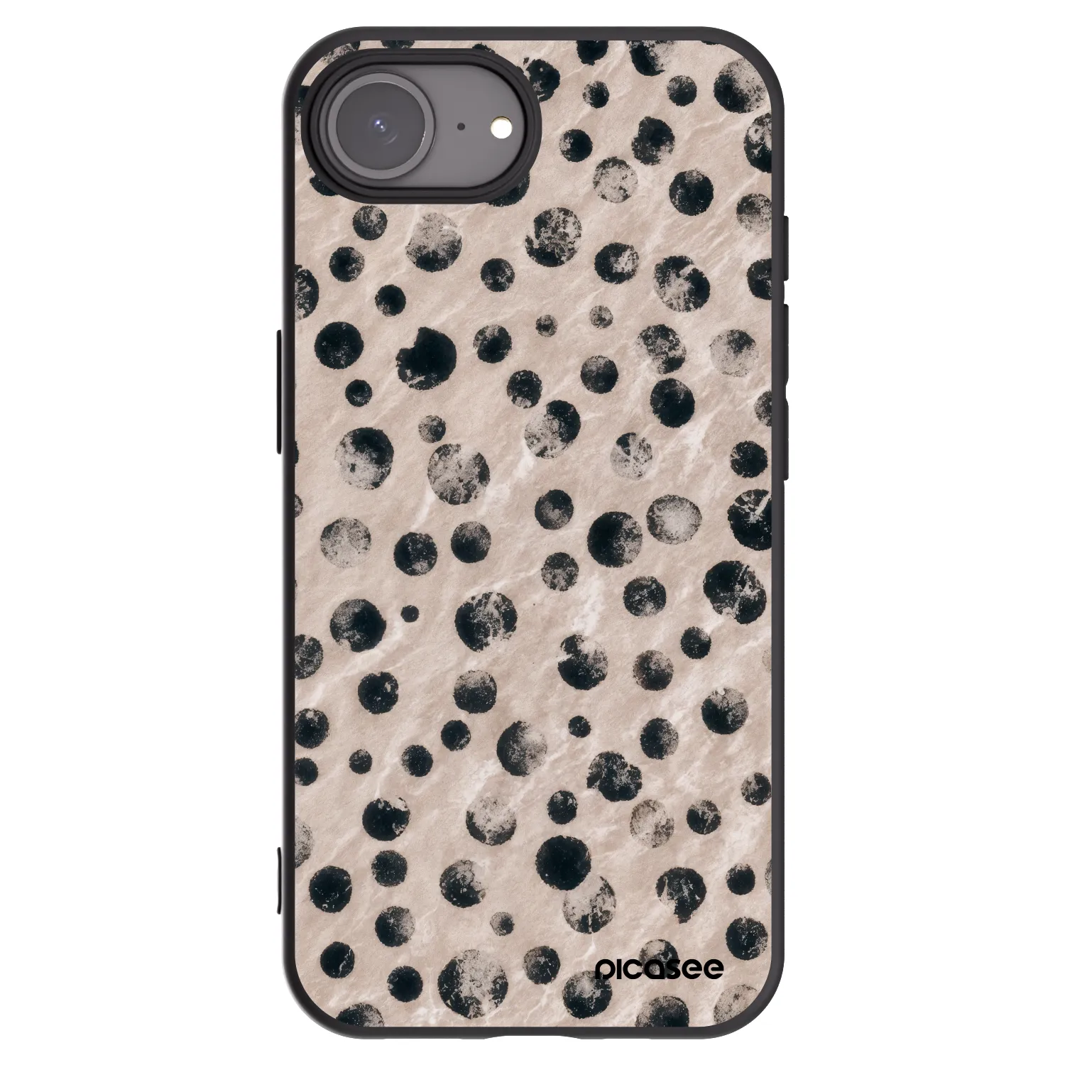 Picasee silikonowe czarne etui na Apple iPhone 17e - Inked