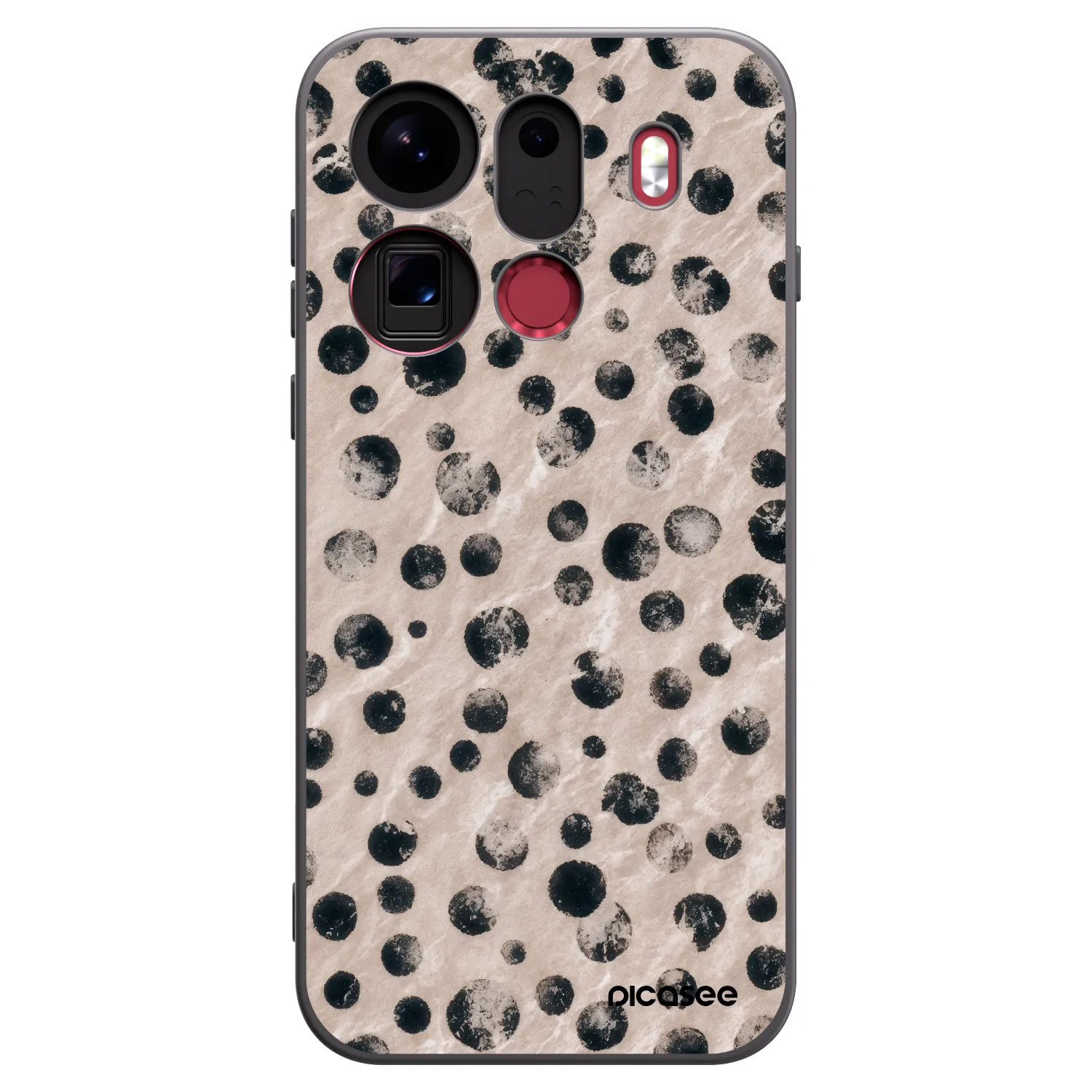 Picasee silikonowe czarne etui na OPPO Find X9 Pro - Inked
