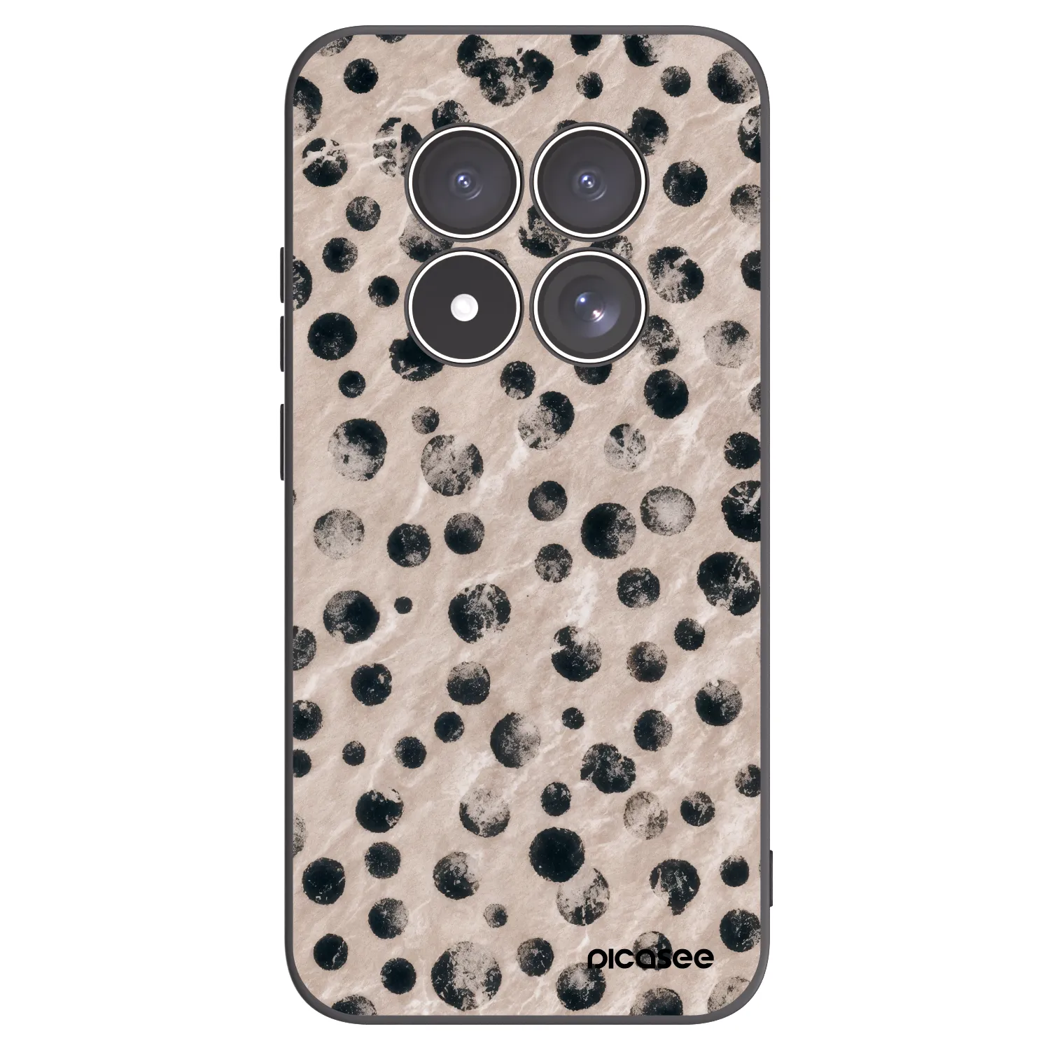 Picasee silikonowe czarne etui na Xiaomi Redmi Note 15 Pro 5G - Inked