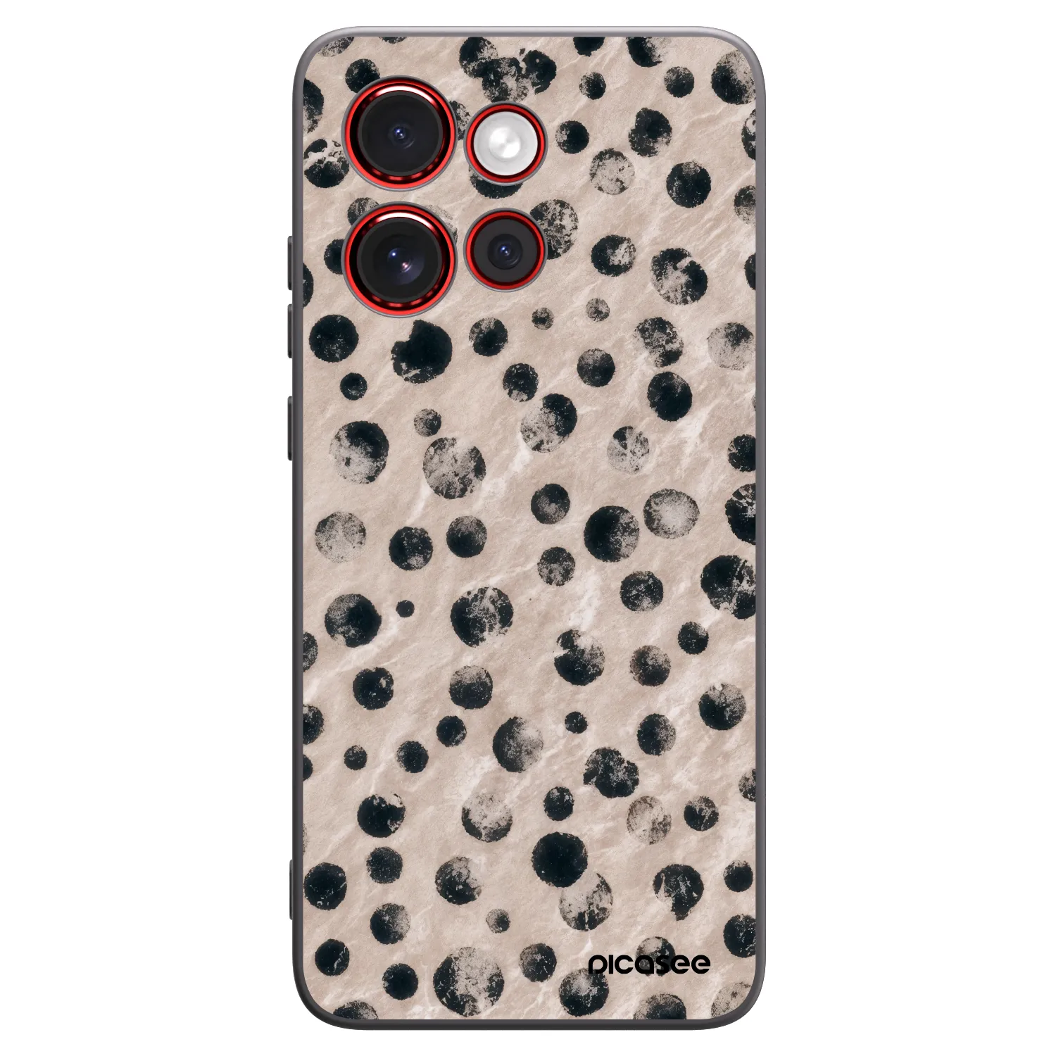 Picasee silikonowe czarne etui na Motorola Edge 60 Neo 5G - Inked