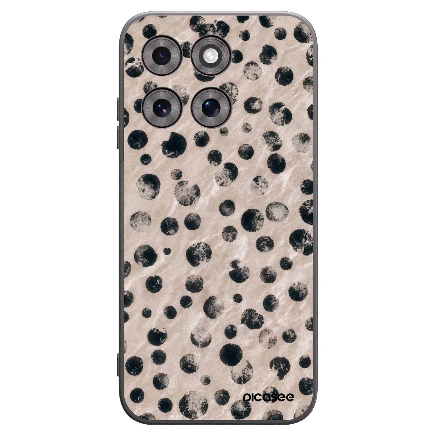 Picasee silikonowe czarne etui na Motorola Moto G77 - Inked