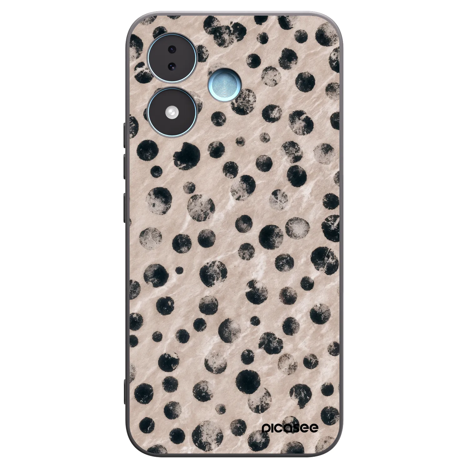 Picasee silikonowe czarne etui na Xiaomi Redmi Note 17 5G - Inked