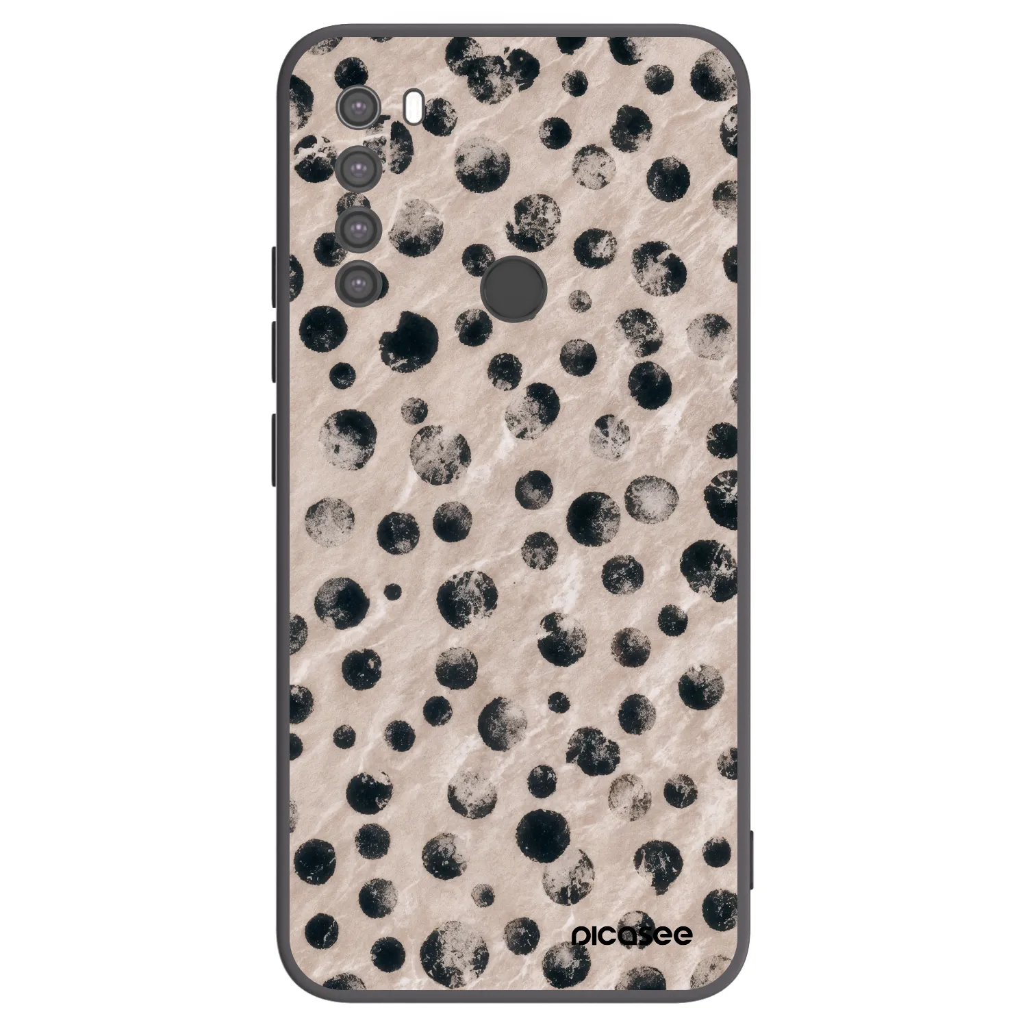 Picasee silikonowe czarne etui na Xiaomi Redmi Note 8 - Inked