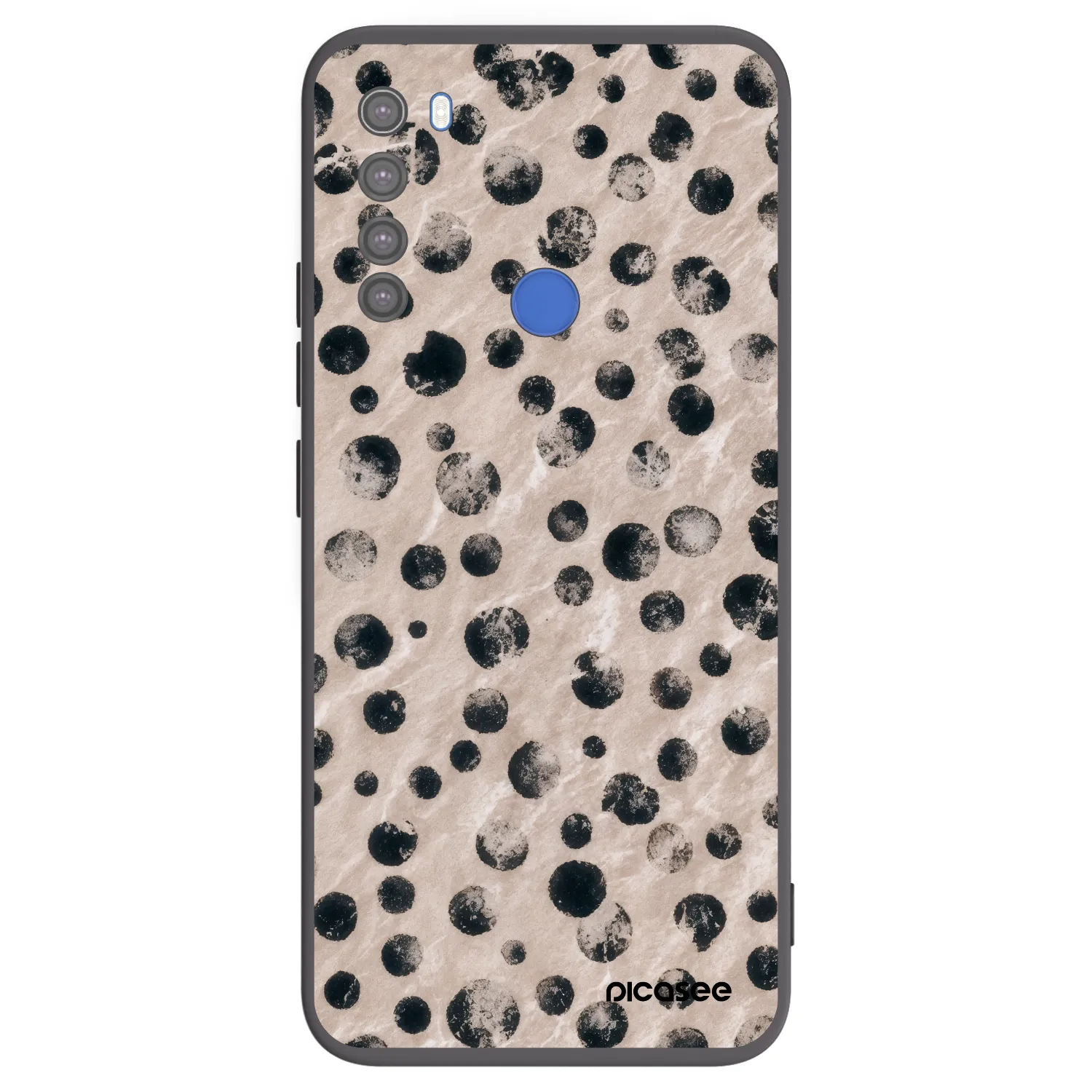 Picasee silikonowe czarne etui na Xiaomi Redmi Note 8T - Inked