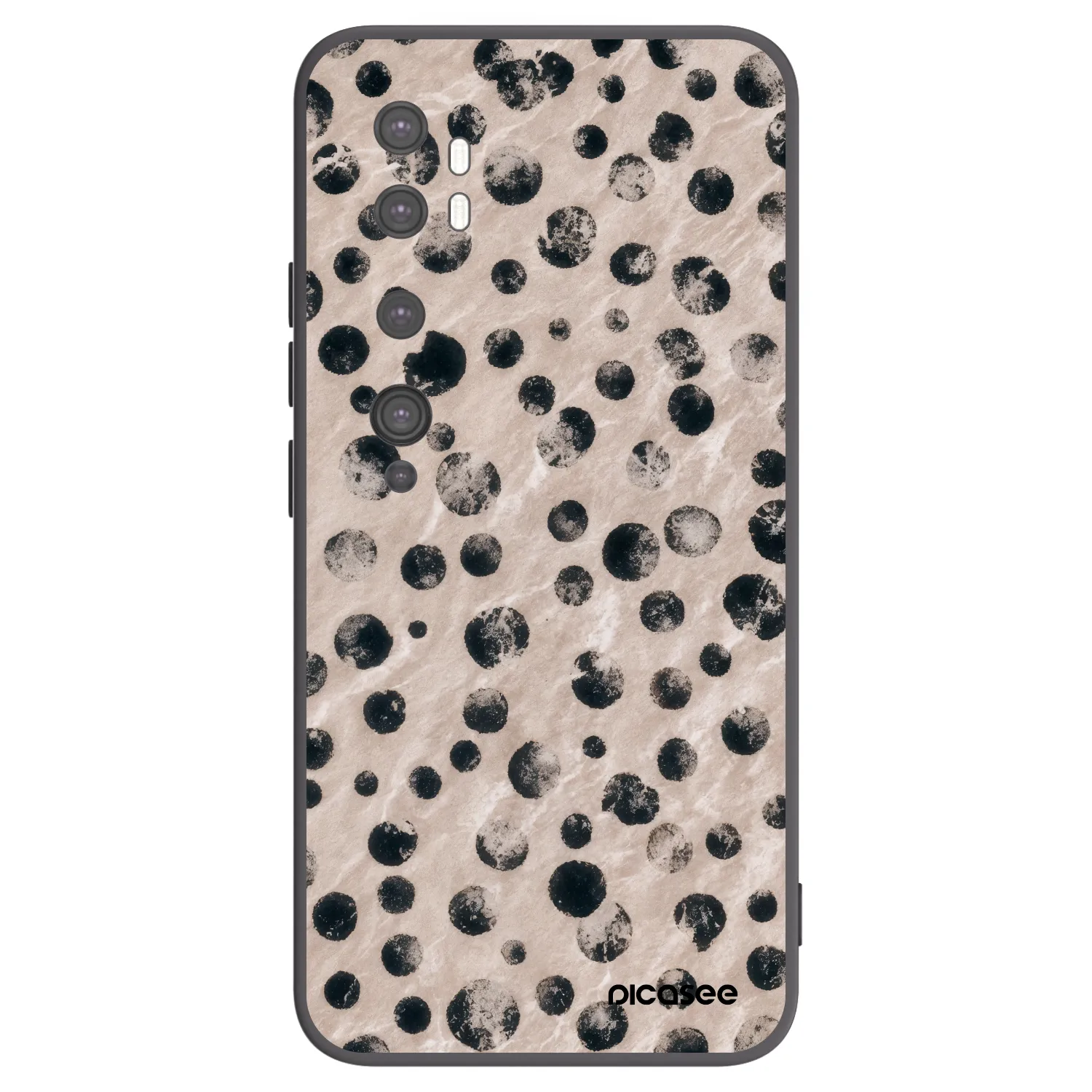 Picasee silikonowe czarne etui na Xiaomi Mi Note 10 (Pro) - Inked