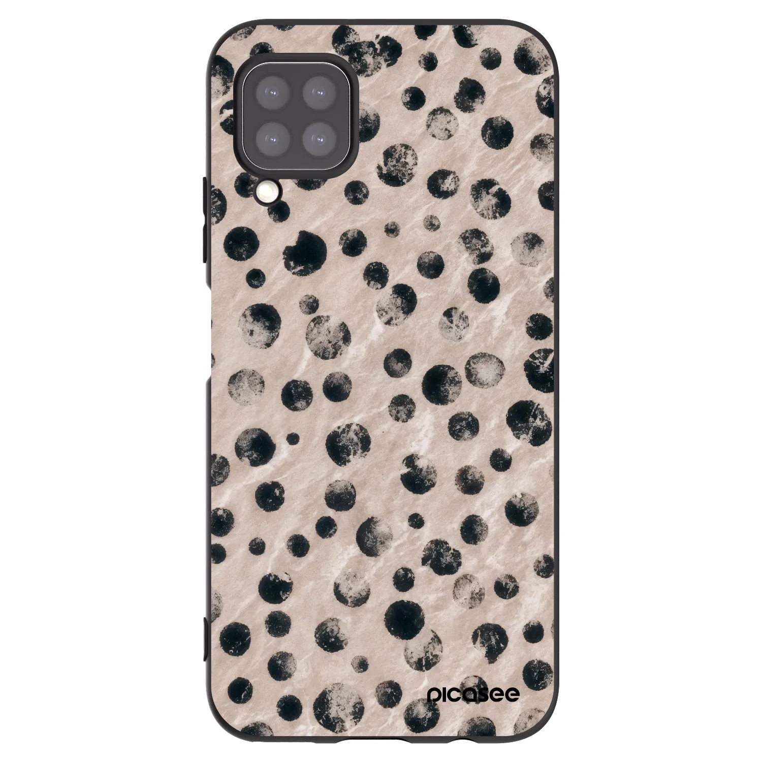 Picasee silikonowe czarne etui na Huawei P40 Lite - Inked