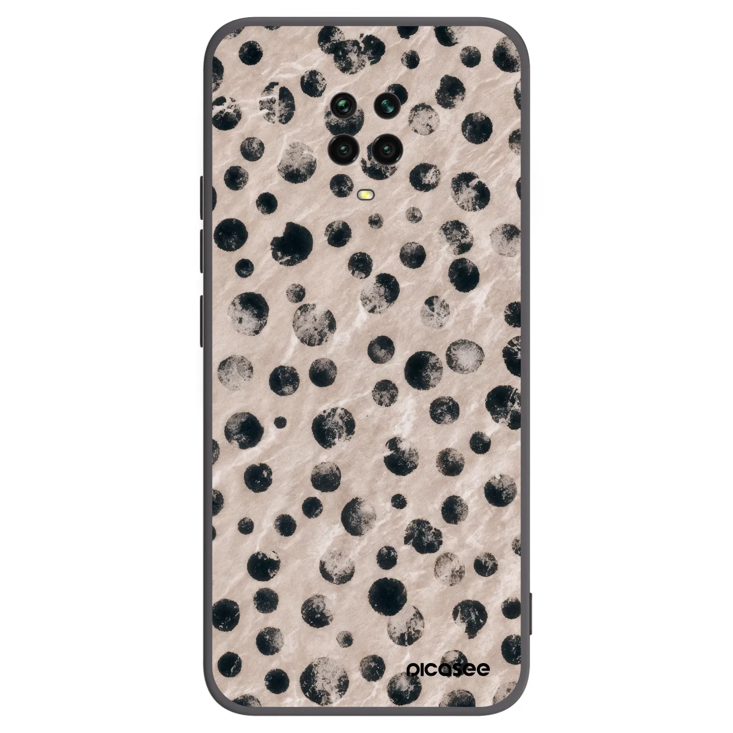 Picasee silikonowe czarne etui na Xiaomi Redmi Note 9 Pro - Inked