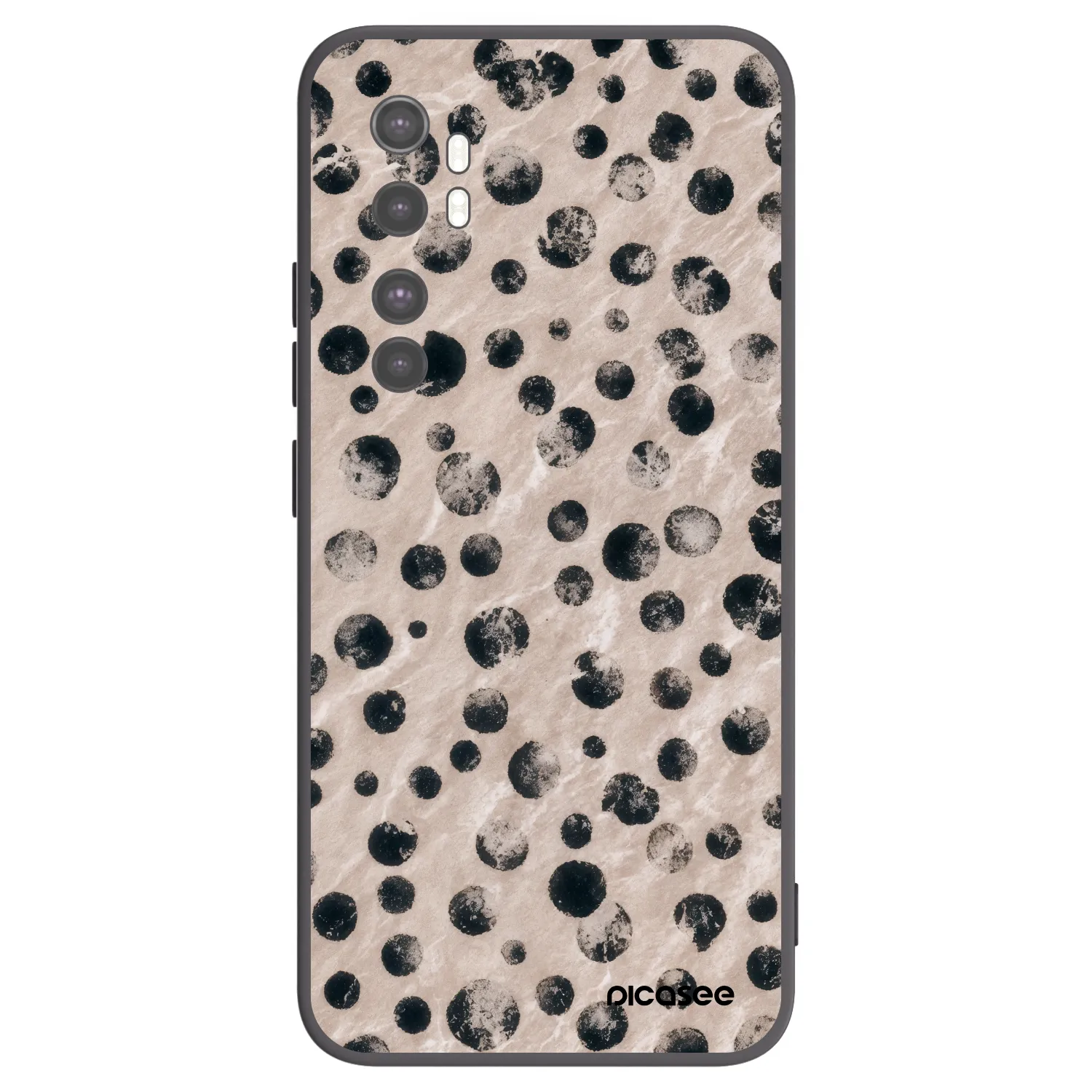 Picasee silikonowe czarne etui na Xiaomi Mi Note 10 Lite - Inked