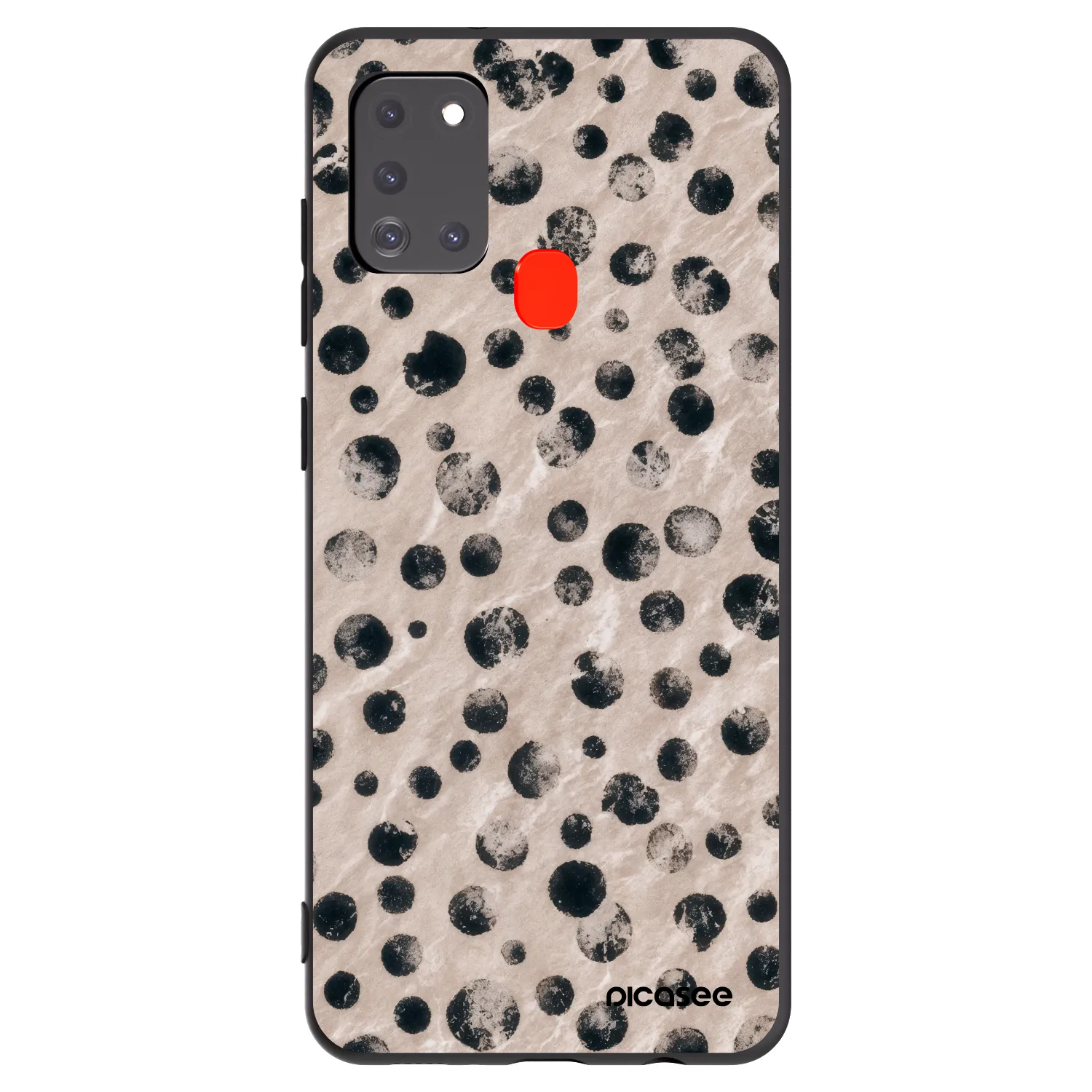 Picasee silikonowe czarne etui na Samsung Galaxy A21s - Inked