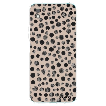 Picasee silikonowe czarne etui na Xiaomi Redmi 9A - Dots