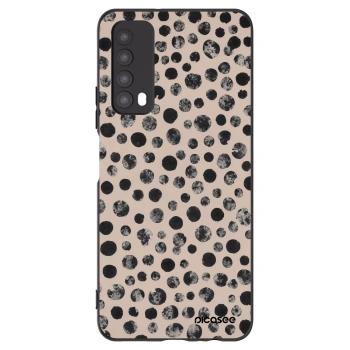 Picasee silikonowe czarne etui na Huawei P Smart 2021 - Dots