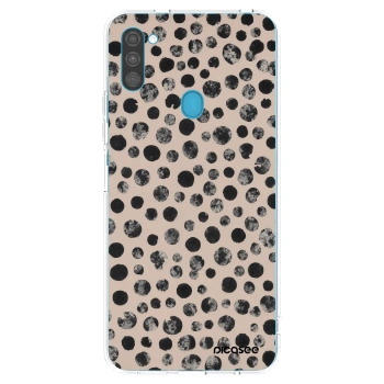 Picasee silikonowe przeźroczyste etui na Samsung Galaxy M11 - Dots