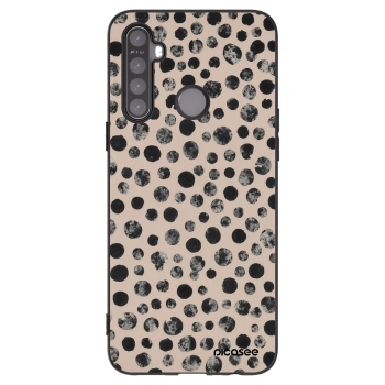 Picasee silikonowe czarne etui na Realme 5 - Dots