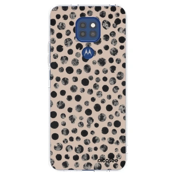 Picasee silikonowe przeźroczyste etui na Motorola Moto G9 Play - Dots