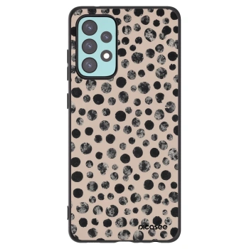 Picasee silikonowe czarne etui na Samsung Galaxy A72 A725F - Dots