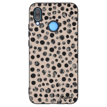 Picasee silikonowe czarne etui na Huawei P20 Lite - Dots