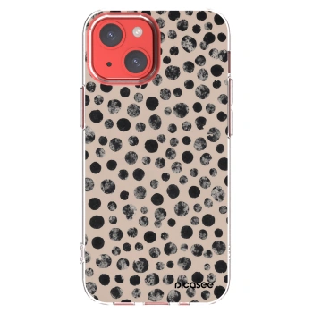 Picasee silikonowe przeźroczyste etui na Apple iPhone 13 mini - Dots