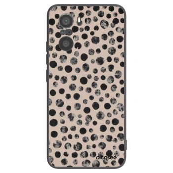Picasee silikonowe czarne etui na Xiaomi Poco F3 - Dots