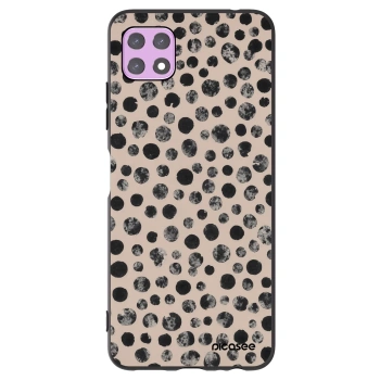 Picasee silikonowe czarne etui na Samsung Galaxy A22 A226B 5G - Dots
