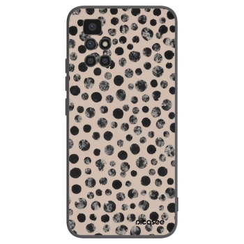 Picasee silikonowe czarne etui na Xiaomi Redmi 10 - Dots