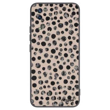 Picasee silikonowe czarne etui na Vivo Y11s - Dots