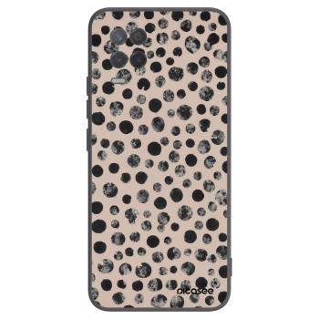 Picasee silikonowe czarne etui na Realme 8 5G - Dots