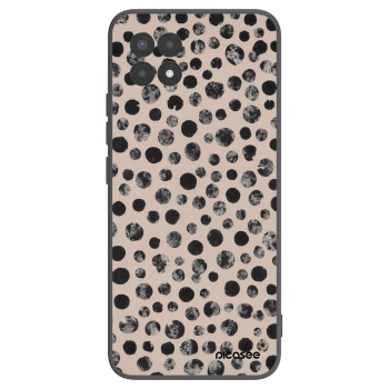 Picasee silikonowe czarne etui na Realme 8i - Dots