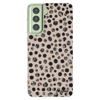 Picasee silikonowe przeźroczyste etui na Samsung Galaxy S21 FE 5G - Dots