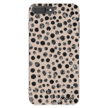 Picasee silikonowe przeźroczyste etui na Apple iPhone 7 Plus - Dots