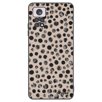 Picasee silikonowe czarne etui na Xiaomi Redmi Note 11 - Dots