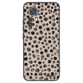Picasee silikonowe czarne etui na Xiaomi 12 Pro - Dots
