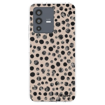 Picasee silikonowe przeźroczyste etui na Vivo V23 5G - Dots