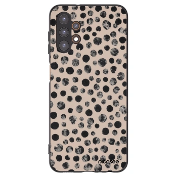 Picasee silikonowe czarne etui na Samsung Galaxy A13 4G A135 - Dots