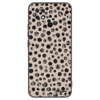 Picasee silikonowe czarne etui na Xiaomi Redmi 10C - Dots